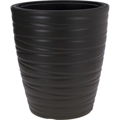 Progarden Květináč plastový 47,5 x 52,3 cm tmavě šedý