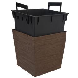 Progarden Květináč s obalem hnědá 24 cm černá Progarden Květináč s obalem hnědá 24 cm černá