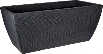 Progarden Květináč žebrovaný 80 x 40 x 34 cm antracit