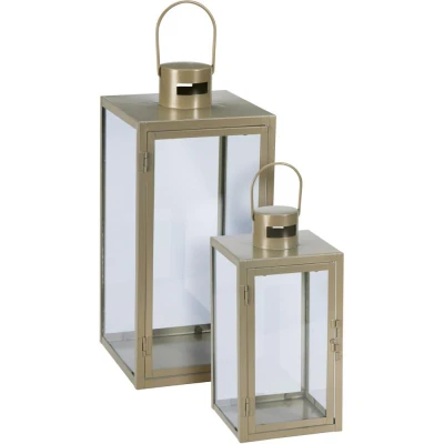 Progarden Lucerna kovová sada 2 ks 18 / 14 cm zelená