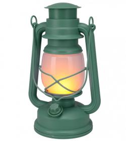 Progarden Lucerna s LED plamenem 24 cm zelená Progarden Lucerna s LED plamenem 24 cm zelená