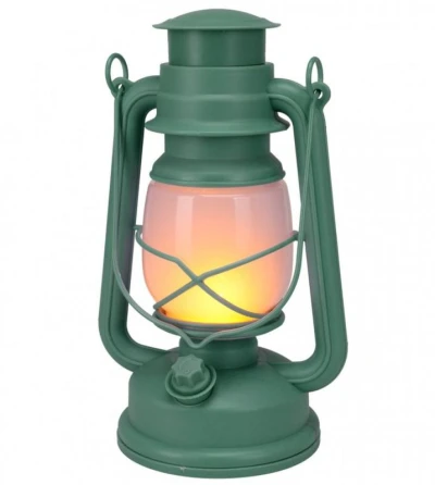 Progarden Lucerna s LED plamenem 24 cm zelená Progarden Lucerna s LED plamenem 24 cm zelená