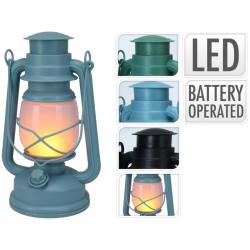 Progarden Lucerna s LED plamenem 24 cm zelená