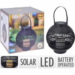 Progarden Lucerna solární s LED svíčkou 22 x 23 cm Progarden Lucerna solární s LED svíčkou 22 x 23 cm