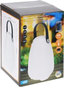 Progarden Nabíjecí lampa kempingová venkovní s ovladačem RGB 21 cm