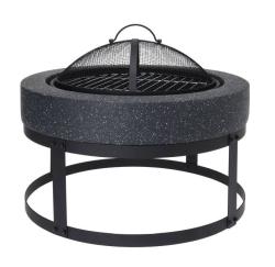 Progarden Ohniště přenosné s grilem umělý beton / kov