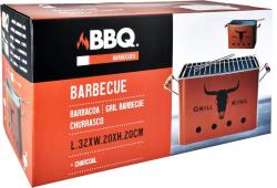 Progarden Přenosný gril na dřevěné uhlí GRILL KING 43 x 20 cm cihlová
