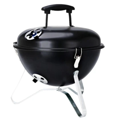 Progarden Přenosný gril na dřevěné uhlí s víkem 37 cm černá Progarden Přenosný gril na dřevěné uhlí s víkem 37 cm černá