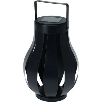 Progarden Solární lucerna LED 19 cm černá Progarden Solární lucerna LED 19 cm černá