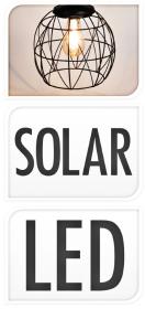 Progarden Solární světlo na zahradu závěsné hranatý design