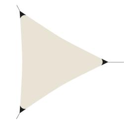Progarden Stínící plachta trojúhelník 3,6 x 3,6 x 3,6 m cm krémová