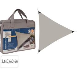 Progarden Stínící plachta trojúhelník 3,6 x 3,6 x 3,6 m šedohnědá