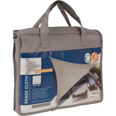 Progarden Tiene plachta trojuholník 3,6 x 3,6 x 3,6 m sivohnedá
