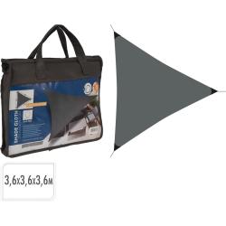 Progarden Stínící plachta trojúhelník 3,6 x 3,6 x 3,6 m tmavě šedá