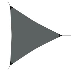 Progarden Stínící plachta trojúhelník 3,6 x 3,6 x 3,6 m tmavě šedá