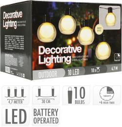 Progarden Světelný řetěz LED 10 žárovek 4,7m