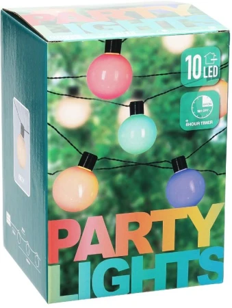 Progarden Světelný řetěz venkovní LED PARTY 10 žárovek barevná Progarden Světelný řetěz venkovní LED PARTY 10 žárovek barevná