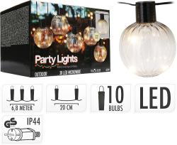 Progarden Světelný řetěz LED PARTY 10 žárovek 6,8m Progarden Světelný řetěz LED PARTY 10 žárovek 6,8m