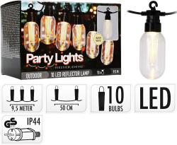 Progarden Světelný řetěz LED PARTY 10 žárovek 9,5m Progarden Světelný řetěz LED PARTY 10 žárovek 9,5m