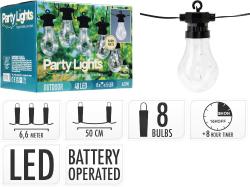 Progarden Světelný řetěz LED PARTY 8 žárovek 6,6m Progarden Světelný řetěz LED PARTY 8 žárovek 6,6m