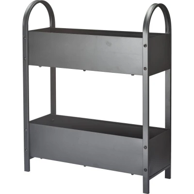 Progarden Truhlík dvoupatrový ve stojanu 60 x 22,5 x 75 cm tmavě šedý
