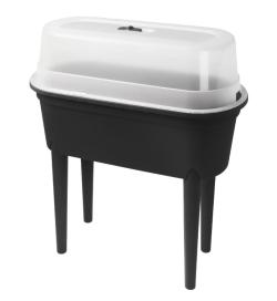 Progarden Truhlík s krytem vyvýšený 77 x 38 x 84 cm černý Progarden Truhlík s krytem vyvýšený 77 x 38 x 84 cm černý