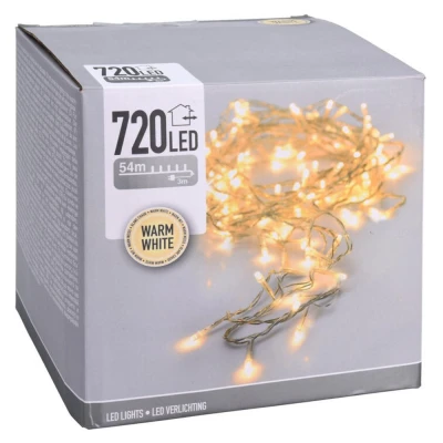 Progarden Vánoční světelný řetěz 720 LED teplá bílá