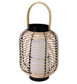 Progarden Venkovní lucerna s LED svíčkou ratanová 24 cm Progarden Venkovní lucerna s LED svíčkou ratanová 24 cm
