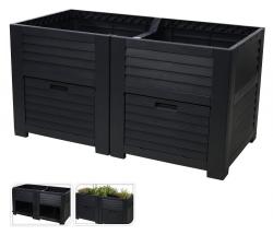 Progarden Vyvýšený záhon antracit 150 x 76 x 78 cm Progarden Vyvýšený záhon antracit 150 x 76 x 78 cm
