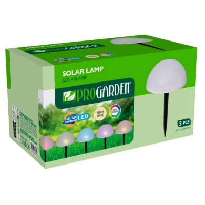 Progarden Zahradní světlo solární sada 5 ks různé barvy