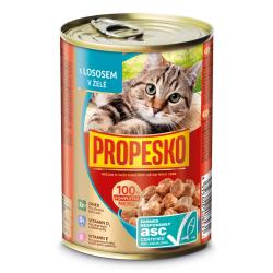 PROPESKO Cat ASC losos v želé, kousky 415 g (bal. 12 ks) PROPESKO Cat ASC losos v želé, kousky 415 g (bal. 12 ks)