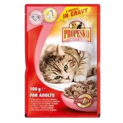 PROPESKO Cat jehněčí a kuřecí, kapsa 100 g (bal. 24 ks) PROPESKO Cat jehněčí a kuřecí, kapsa 100 g (bal. 24 ks)