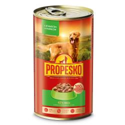 PROPESKO Dog jehněčí a kuřecí v omáčce, kousky 1240 g (bal. 6 ks)