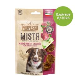 Propesko Dog Mistr burger kachní, jablko a tymián 60 g - Expirace 8/25 - %