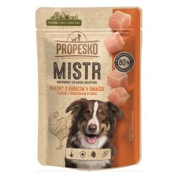 PROPESKO Dog Mistr kuřecí v omáčce, kapsa 85 g (bal. 28 ks)