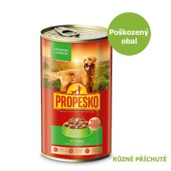 PROPESKO Dog různé příchutě, kousky 1240 g - Poškozený obal - (bal. 6 ks) PROPESKO Dog různé příchutě, kousky 1240 g - Poškozený obal - (bal. 6 ks)