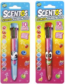 Propiska dětská vícebarevná 10v1 duhová Scentos vonící 2 barvy
