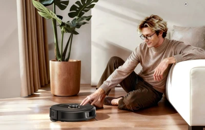 Proscenic Q20 Plus černo-zlatý robotický vysavač s vysáváním a mopováním