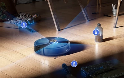 Proscenic Q20 Plus černo-zlatý robotický vysavač s vysáváním a mopováním