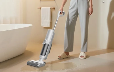 Proscenic F10 Ultra bílo-šedý elektrický mop 3 v 1