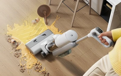 Proscenic F10 Ultra bílo-šedý elektrický mop 3 v 1