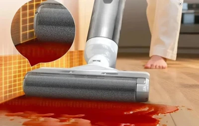 Proscenic F10 Ultra bílo-šedý elektrický mop 3 v 1