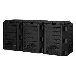 Prosperplast Kompostér COMPOGREEN 3x400 l černý Prosperplast Kompostér COMPOGREEN 3x400 l černý