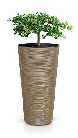 Prosperplast FURU SLIM ECO WOOD naturo 30 cm dřevoplastový květináč
