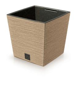 Prosperplast Květináč FURU SQUARE LOW ECO WOOD 30 cm naturo