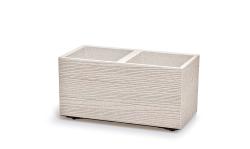 Prosperplast Květináč MADERA CASE eco wood 57,7 cm bílý eco