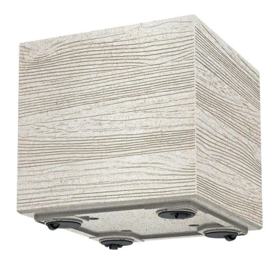 Prosperplast MADERA SQUARE eco wood naturo 28,8 cm hranatý květináč