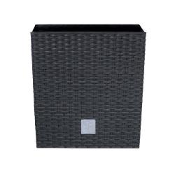 Prosperplast Květináč Rato Low antracit 22,3 x 22,3 x 22,8 cm