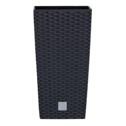 Prosperplast Květináč Rato Square antracit 20 x 20 x 37,6 cm