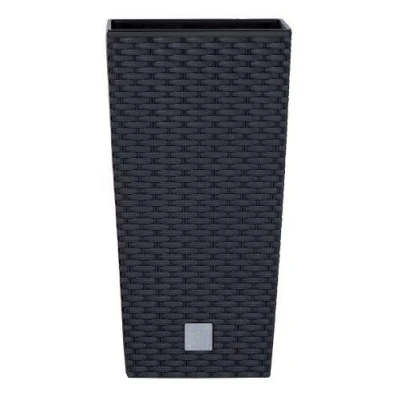 Prosperplast Květináč Rato Square antracit 20 x 20 x 37,6 cm Prosperplast Květináč Rato Square antracit 20 x 20 x 37,6 cm